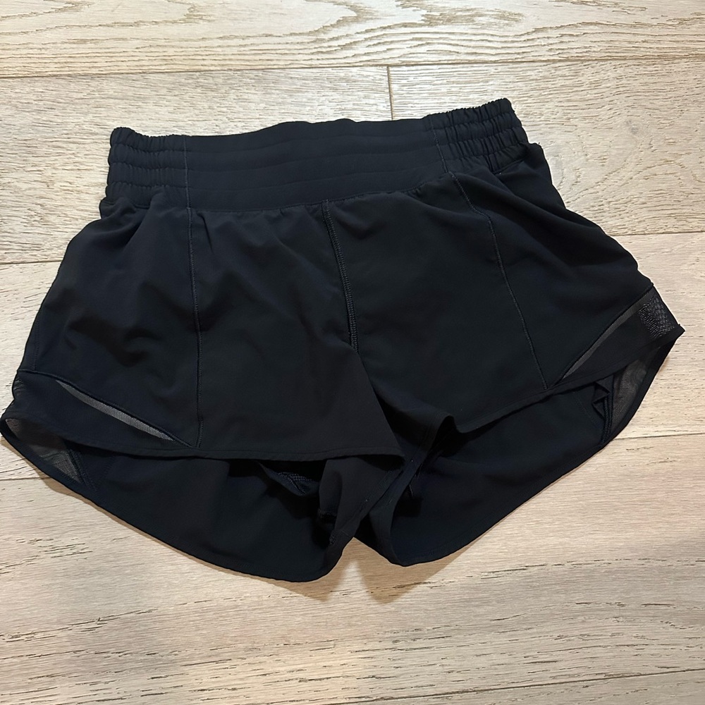 Black athletic shorts